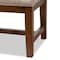 Baxton Studio Ainsley Beige Upholstered Walnut Finished Rubberwood Bench 147-8232 - alternate 6